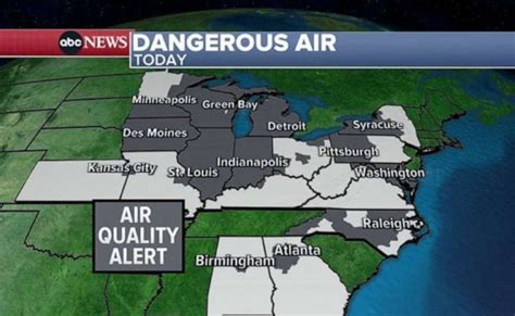 Air Quality Alerts Is Your City On The List 20 Us States Affected