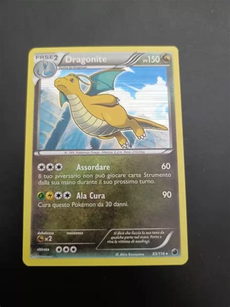 Carta Pokemon Dragonite Holo Italiana Plasma Freeze Eur