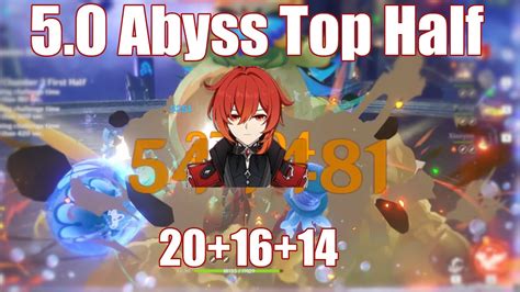 Diluc Plunge 5 0 Abyss Top Half Speedrun 50s YouTube