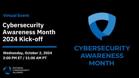 Cybersecurity Awareness Month 2024 Kick Off National Cybersecurity