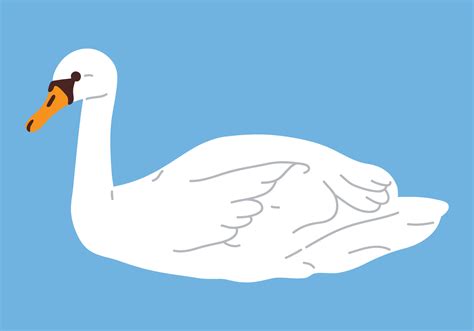 illustration of cartoon swan 22712122 Vector Art at Vecteezy