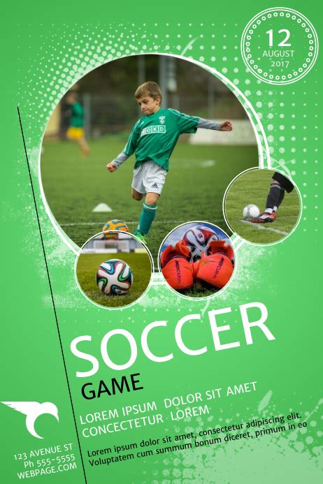 Soccer Game Flyer Template Postermywall