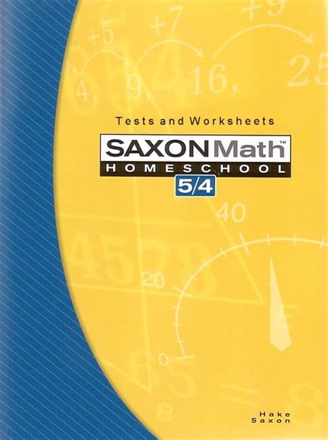 Saxon Tests And Worksheets Pdf