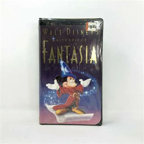 WALT DISNEY S MASTERPIECE Fantasia Black Clamshell VHS Video New Sealed