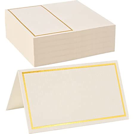 Amazon 100 Pack Gold Leaf Place Cards Golden Leaves Seating Name