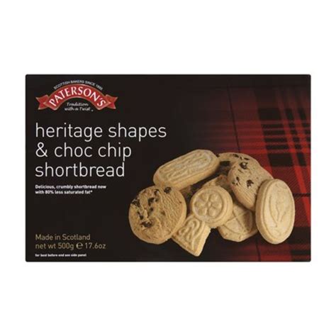 Paterson S Shortbread Heritage And Chocolate Chip 500g The Scottish Company