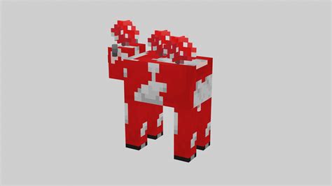 Minecraft Mushroom Cow 3D model - TurboSquid 2052448