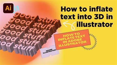 Tutorial 8 How To Use The Inflate Tool To Create 3d Text In