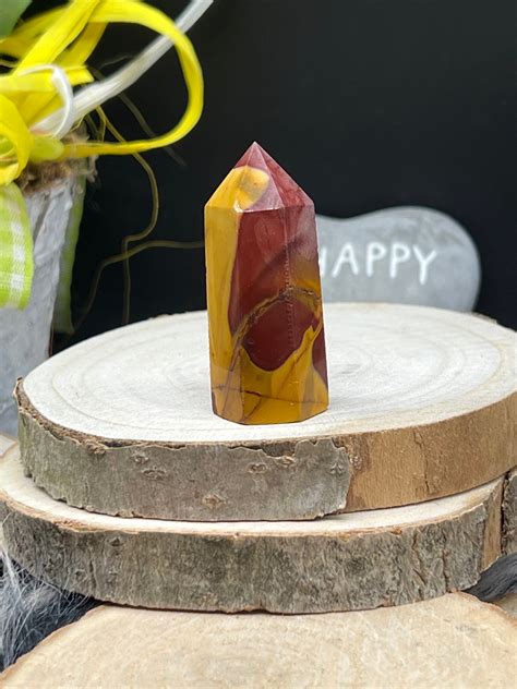 Interesting Mookaite Blood Of The Earth Tower Point Obelisk Yellow Red