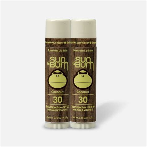 Sun Bum Lip Balm Spf 30 Coconut 15 Oz 2 Pack