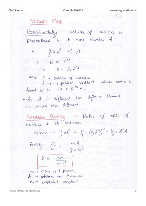 Solution Nuclei Physics Handwritten Notes Studypool