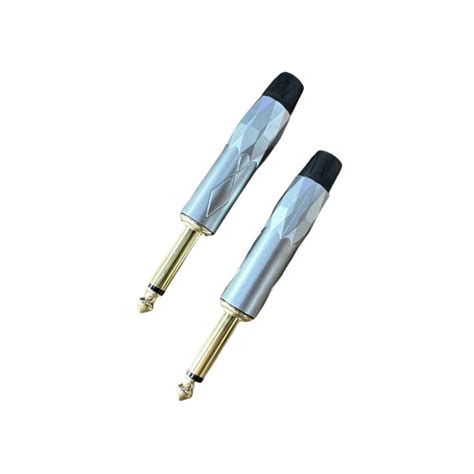 large gold plated audio plug mm mono microphone plug roccer