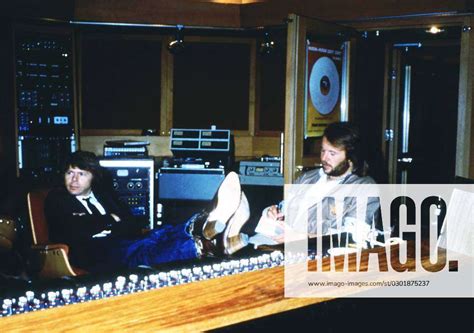 ABBA Super Pop Group Members Bj Rn Ulvaeus And Benny Andersson With His