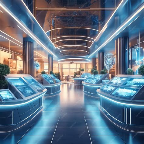 Premium Photo | Future Retail Experience Depict a futuristic retail