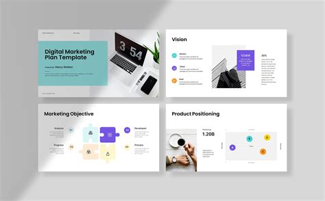 Digital Marketing Plan Powerpoint Template For 21