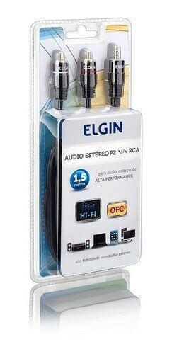 Cabo De Udio Est Reo P2 3 5mm X 2 Rca 1 5m Elgin