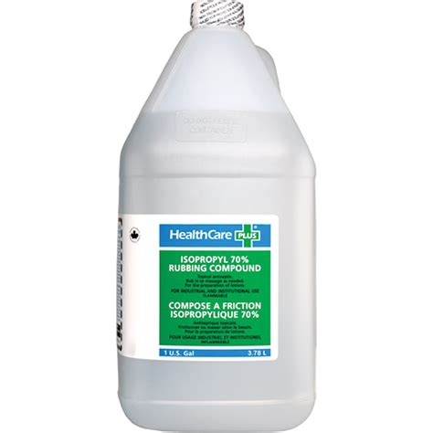 Isopropyl Rubbing Alcohol 70 Usp 378l Hollistons Inc