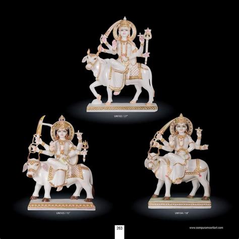 White Marble Maa Durga Statue At Rs 10000 Marble Durga Statue In