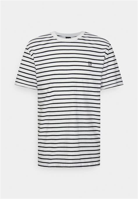 Only And Sons Onshenry Reg Stripe Ss Noos T Shirt Print Bright White