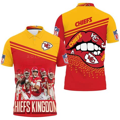 Kingdom Kansas City Chiefs Afc West Division Champions Division Super Bowl 2021 3d Polo Shirt ...