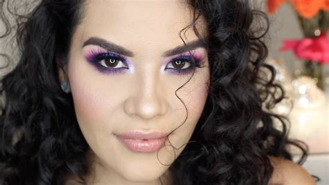 Smokey Morado Halo Azul Maquillaje Mytzi Cervantes YouTube