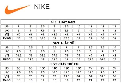 Bảng Size Giày Adidas Nike đúng Chuẩn Us Uk Nhật