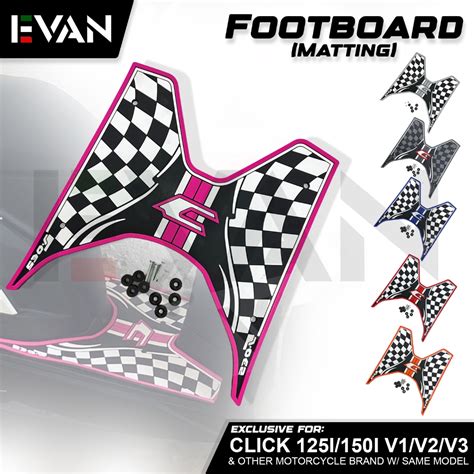 EVAN PH Rubber Matting For Honda Click 125i 150i Universal V1 V2 V3