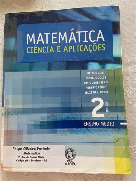 Matematica Ciencia E Aplicacoes Volume 2 Ensino Medio Livro Atual