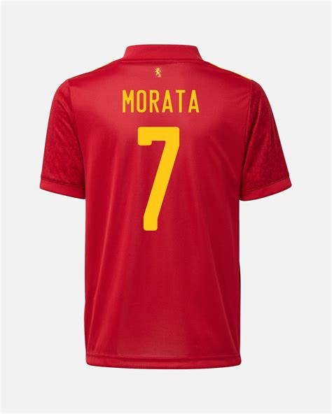 Camiseta 1ª España EURO 2021 Niño Álvaro Morata