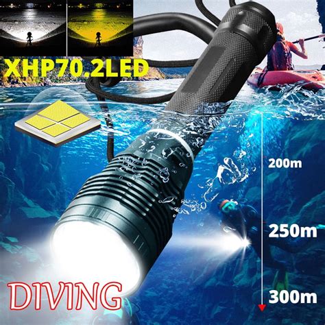 Professional Ipx Underwater Diving Light Xhp Waterproof Scuba Dive