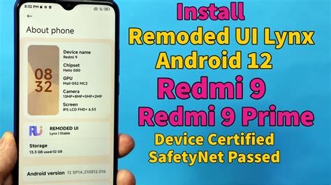 Install Remoded Ui Lynx Android On Redmi Redmi Prime Youtube