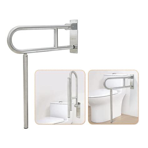 Buy Flip Up Grab Bars For Bathroom Toilet Rails Handicap Grab Bars