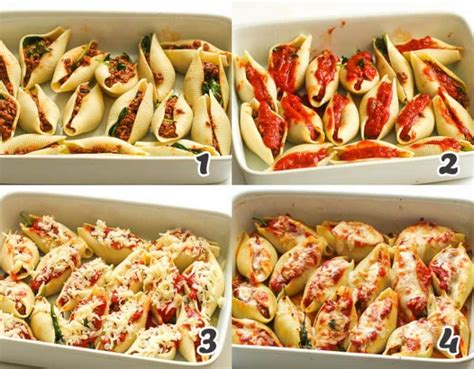 Stuffed Shells With Meat Immaculate Bites