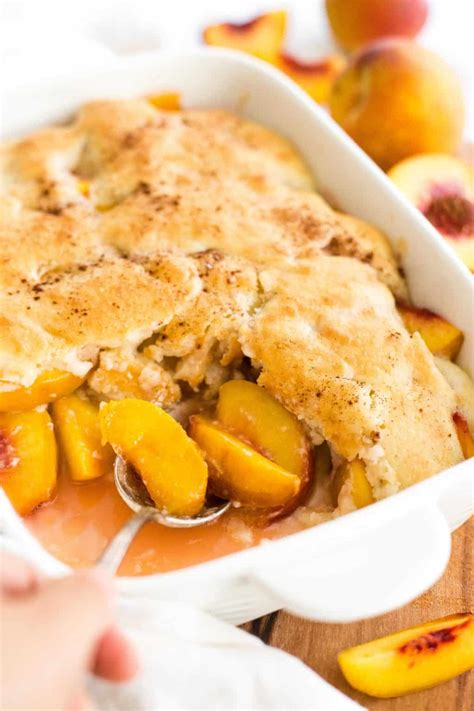 Easy Gluten Free Peach Cobbler Dairy Free Vegan Dish By Dish