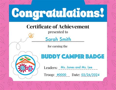 Celebrating Your Girl Scouts! – Badge, Petal, and Journey Certificates