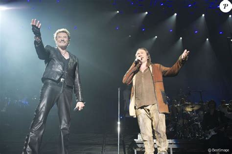 Exclusif Johnny Hallyday Avec Florent Pagny En Concert Au Palais