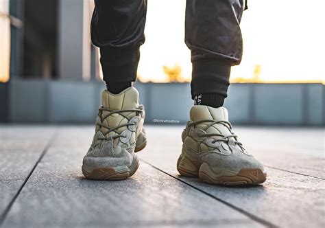 Detailed On Foot Look At The Adidas Yeezy 500 Stone