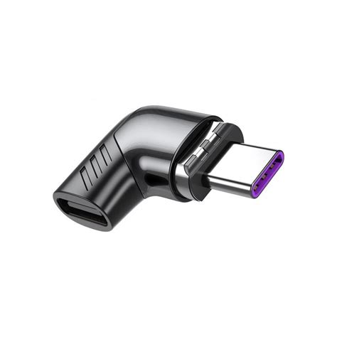 Negro Convertidor De Im N Usb Tipo C A Adaptador Magn Tico Tipo C