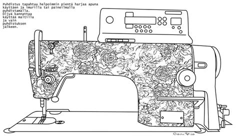 Sewing Machine Coloring Coloring Pages