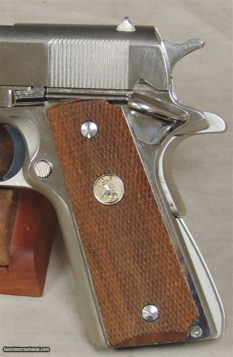 Colt Nickel Finish Government Model Acp Caliber Mkiv Series