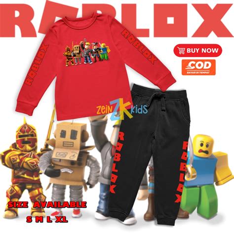 Kids Roblox Suit/Kids Jogger Shirt Roblox Character | Shopee Malaysia