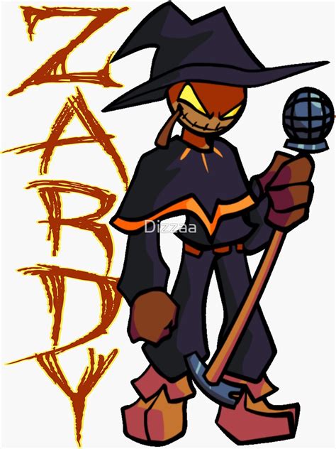 Fnf Zardy Friday Night Funkin Sticker For Sale By Dizzaa Redbubble