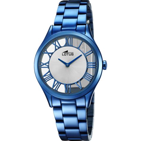 Reloj Lotus Blanco Correa De Acero Inoxidable L Mujer