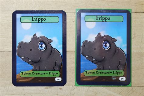 11 Green Hippo Chibi Styled Singles Tokens Mtg Inspired Etsy