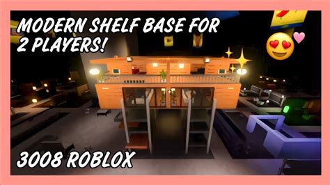 I Made A Modern Shelf Base For 2 Players In 3008 Roblox 💗 Base Ideas