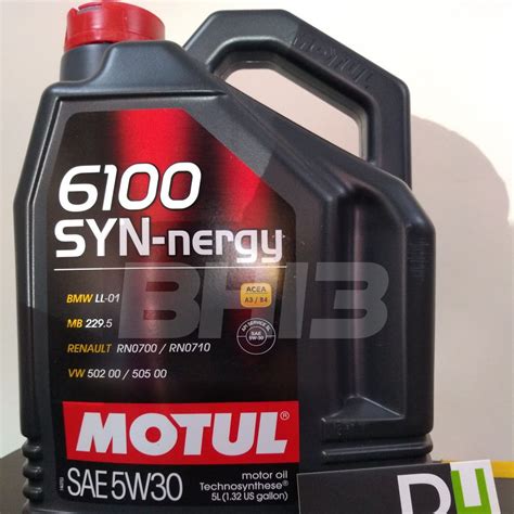 6100 5W30 Motul Sintético Galão 5 Litros Óleo SYN nergy BH13 Walk