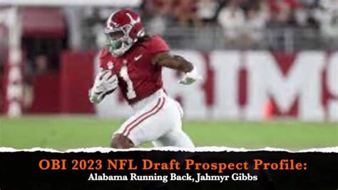 Nfl Draft Prospect Profile Alabama Running Back Jahmyr Gibbs