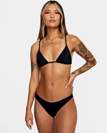 Solid Haut De Bikini Triangle Coulissant Pour Femme RVCA