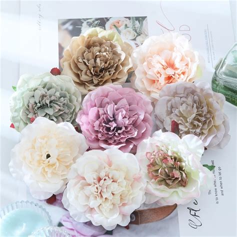 Jual Kelopak Bunga Plastik Peony Buket Wisuda Bunga Dekorasi Pesta