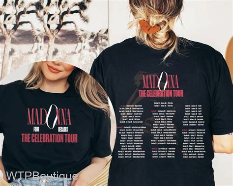 Madonna The Celebration Tour 2023 2 Sided Shirt